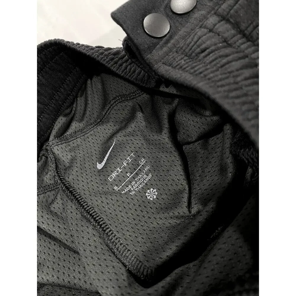 Nike Womens Small Black Tearaway Snap Button Track Pants Warm Up Joggers